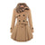Damen Winterjacke Lange mit Kunstfellkragen 0