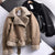 Damen Winterjacke aus Wildleder mit modernem Design 0