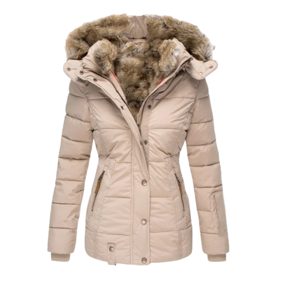 Damen Winterjacke mit abnehmbarer Kapuze 0