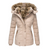 Damen Winterjacke mit abnehmbarer Kapuze 0