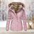 Damen Winterjacke mit abnehmbarer Kapuze 3