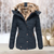 Damen Winterjacke mit abnehmbarer Kapuze 4