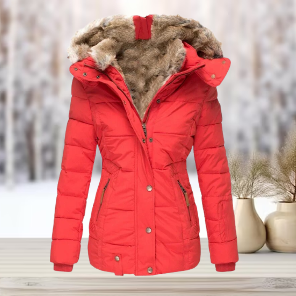 Damen Winterjacke mit abnehmbarer Kapuze 5