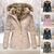 Damen Winterjacke mit abnehmbarer Kapuze 6