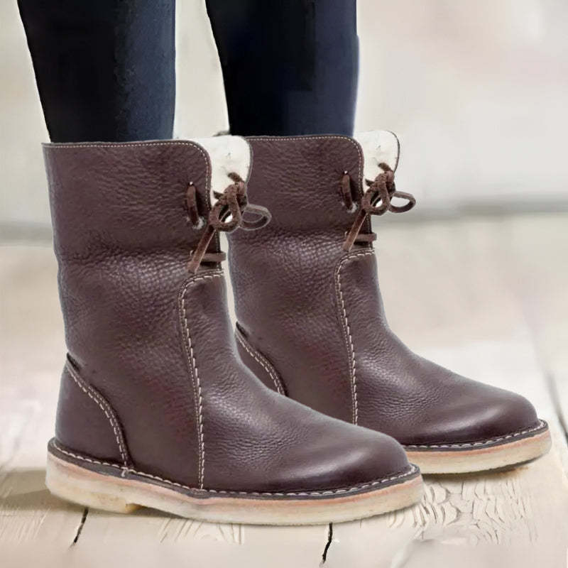 Damen Winterstiefel Wasserdicht mit Wollfutter 5