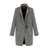 Damen Woll Wintermantel Eleganter Hahnentritt 0