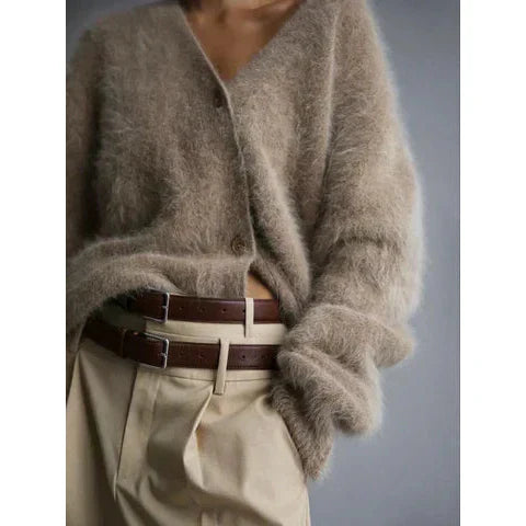 Damen Wolle Vest mit Knöpfen für Herbst und Winter 2