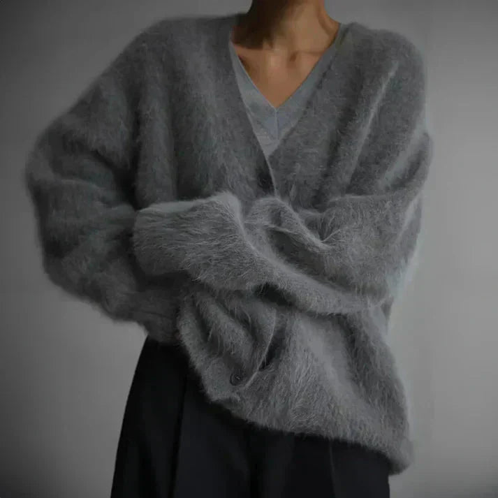 Damen Wolle Vest mit Knöpfen für Herbst und Winter 4