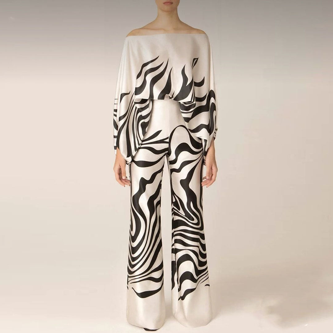 Damen Zweiteiliges Sommer Set Off-Shoulder Stil 5