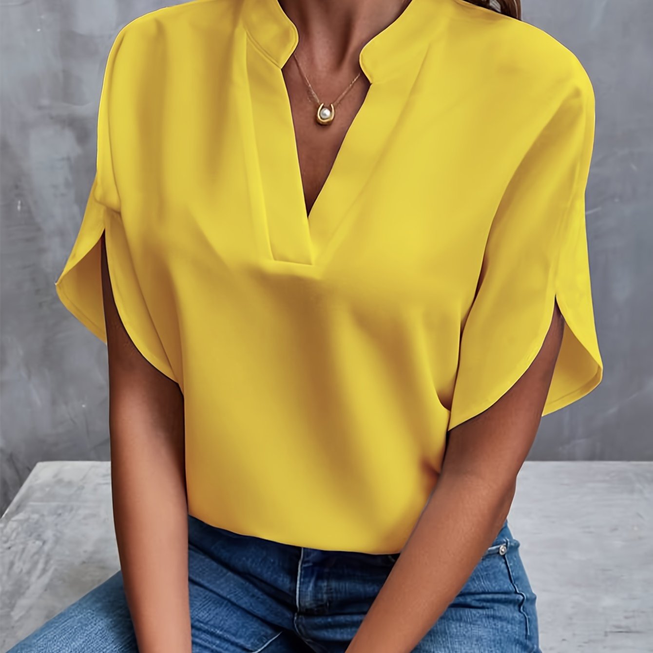 Damenbluse Elegante Viskose Polyester für Festliche Anlässe 11