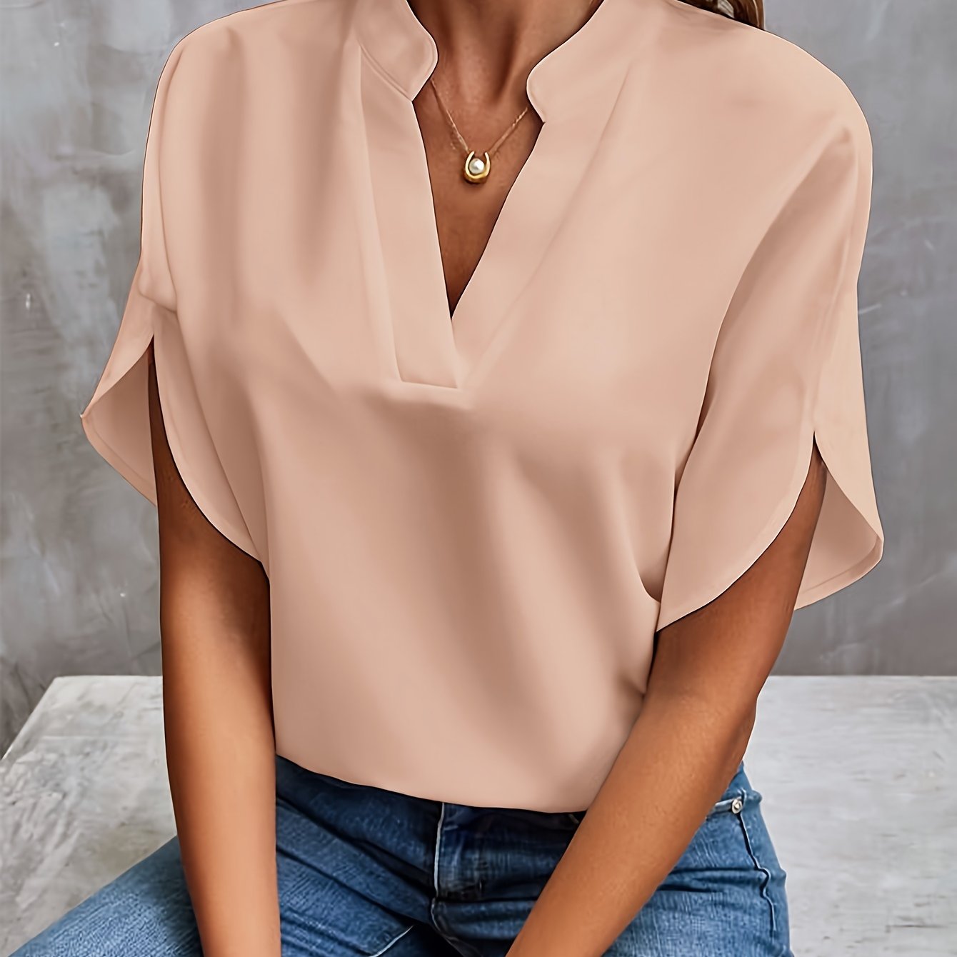 Damenbluse Elegante Viskose Polyester für Festliche Anlässe 12