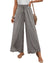 Damenhose mit geometrischem Druck Hohe Taille Weite Beine 0