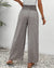 Damenhose mit geometrischem Druck Hohe Taille Weite Beine 1
