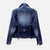 Damenjacke Denim Mit Asymmetrischem Reißverschluss Und Strukturiertem Design 4