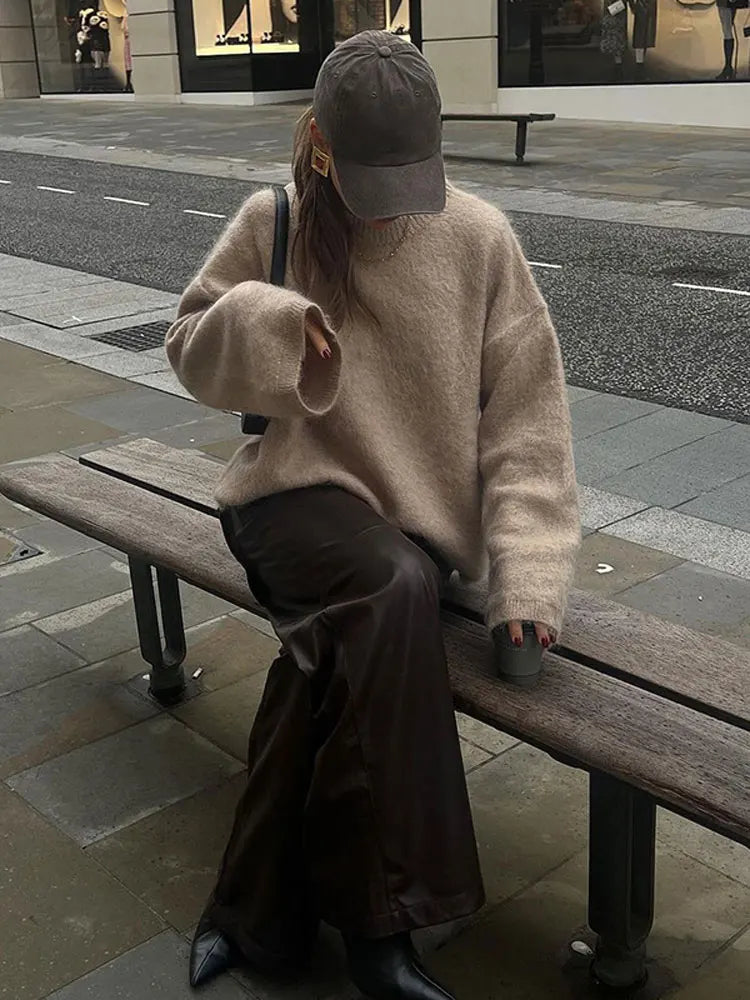 Damenpullover Modern Baumwolle Warm und Bequem 3