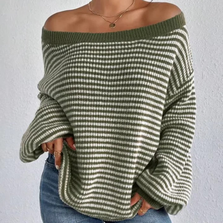 Damenpullover Oversized Strick mit Lanternärmeln für warme Tage 2