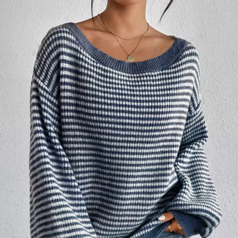 Damenpullover Oversized Strick mit Lanternärmeln für warme Tage 4