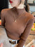 Damenpullover Turtleneck Strick Casual Warm Langarm 0