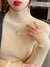 Damenpullover Turtleneck Strick Casual Warm Langarm 2