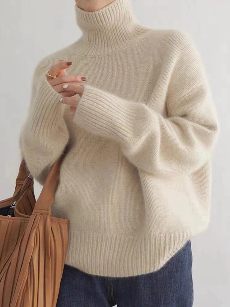 Damenpullover Turtleneck aus Hochwertigem Kaschmir für Warme Herbst- und Wintertage 0