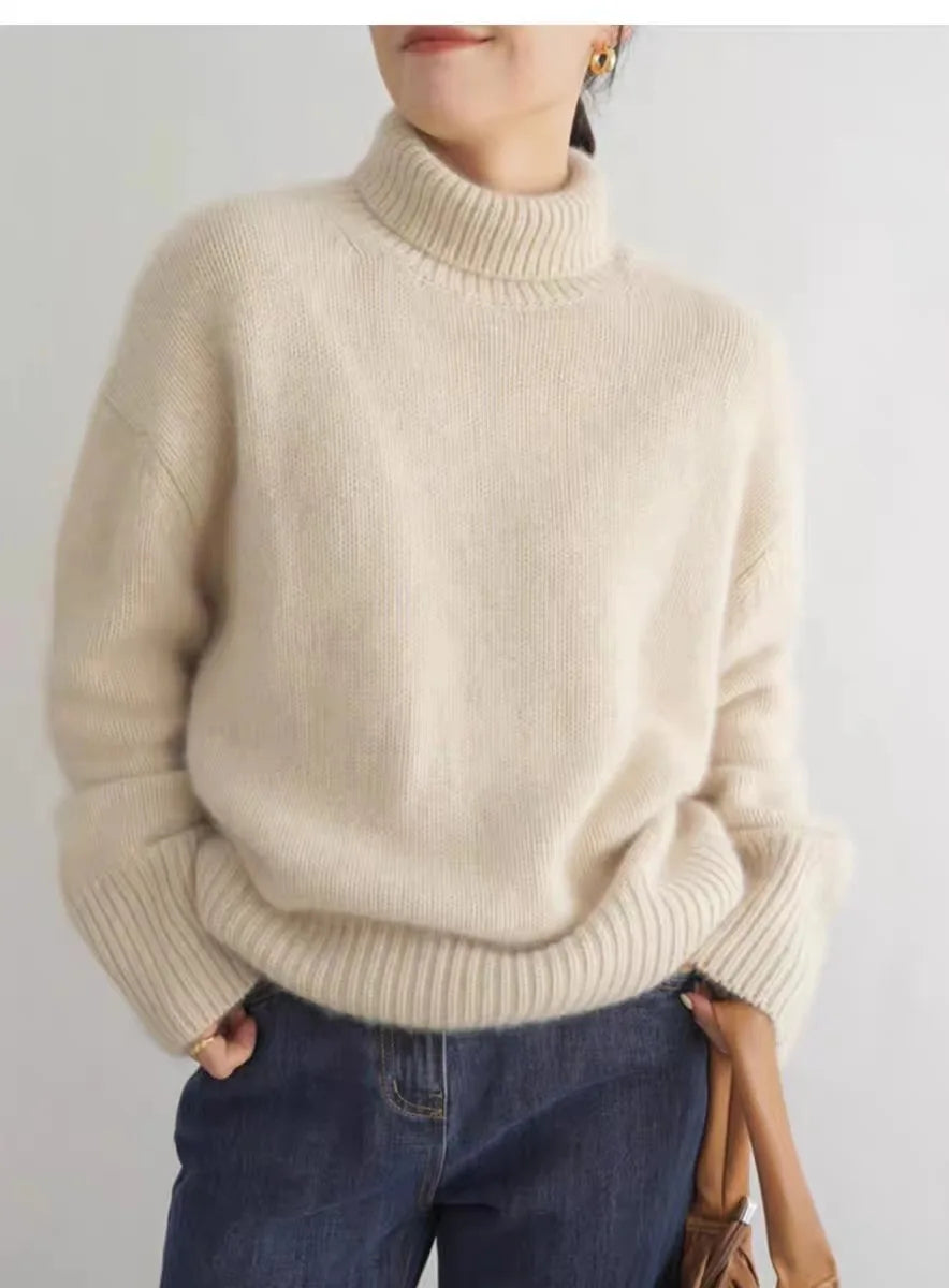 Damenpullover Turtleneck aus Hochwertigem Kaschmir für Warme Herbst- und Wintertage 1