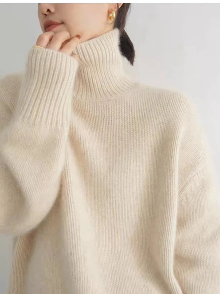 Damenpullover Turtleneck aus Hochwertigem Kaschmir für Warme Herbst- und Wintertage 2