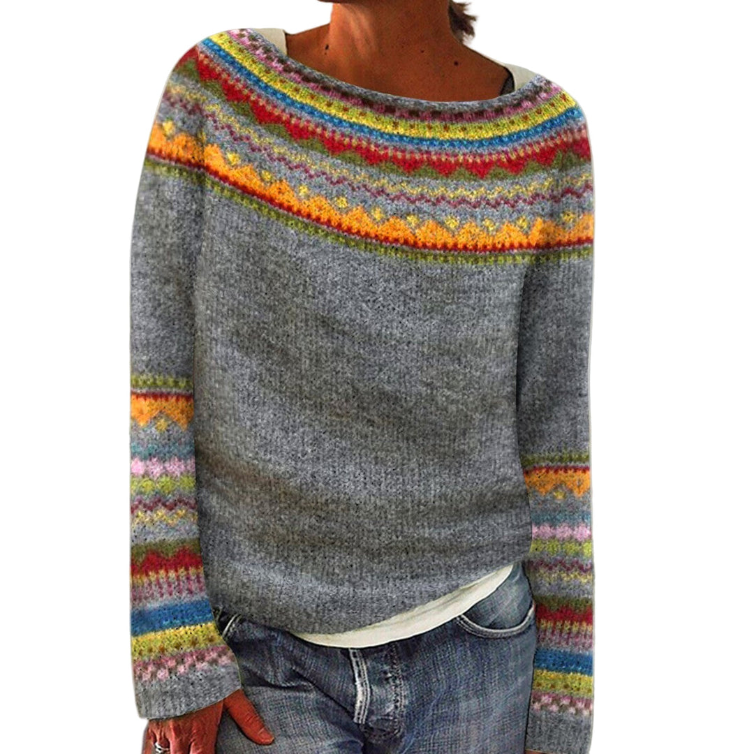 Damenpullover Vintage-Stil Warm für Herbst und Winter 0