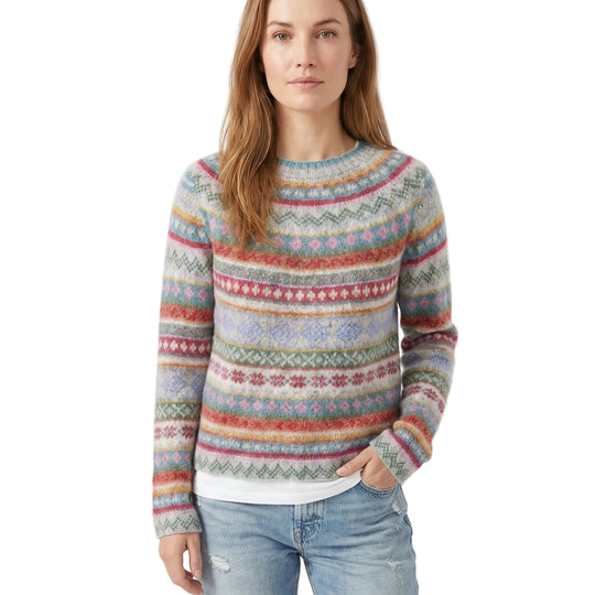 Damenpullover Vintage-Stil Warm für Herbst und Winter 1