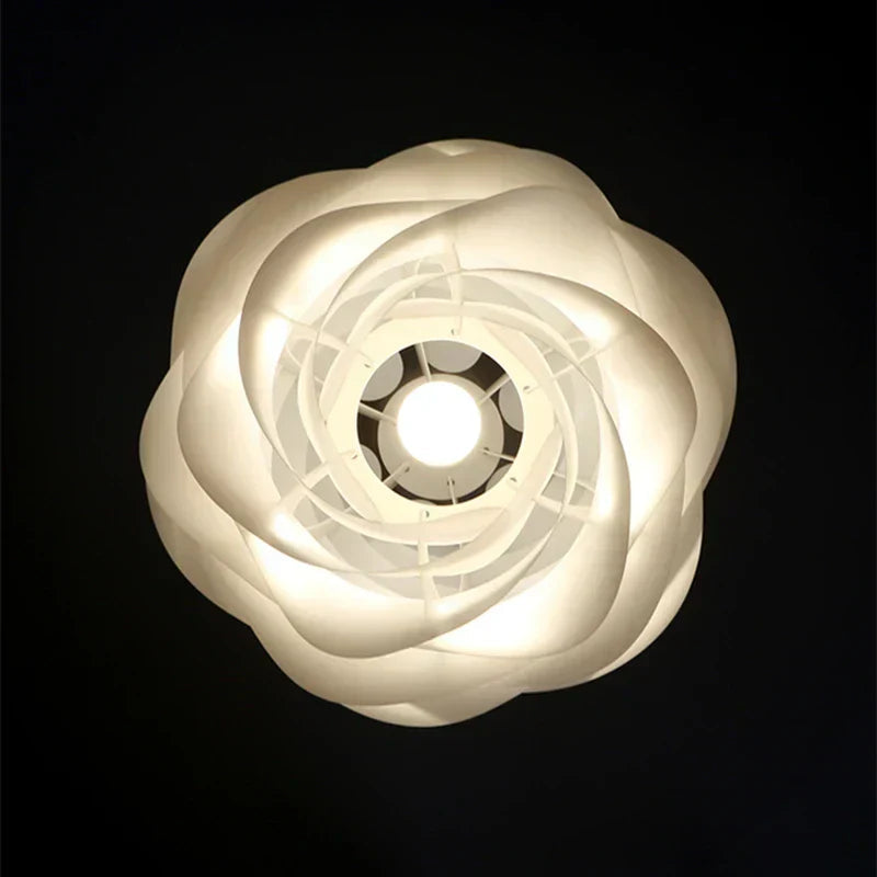 Deckenlampe mit Romantischer Rosengirlande für Wohnzimmer Schlafzimmer 1