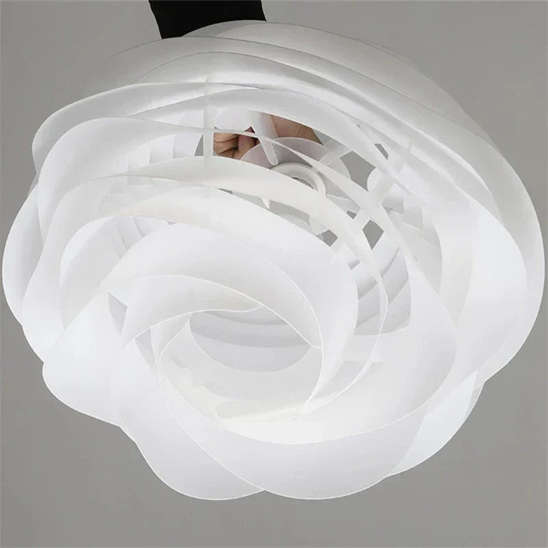 Deckenlampe mit Romantischer Rosengirlande für Wohnzimmer Schlafzimmer 2