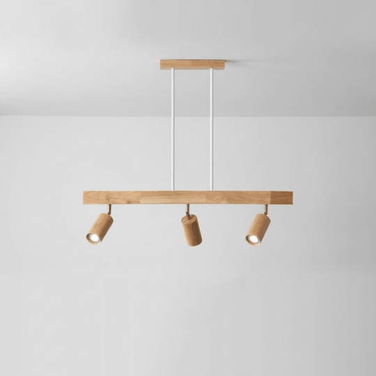 Deckenleuchte aus Massivholz mit einstellbarer LED-Lichtrichtung 11