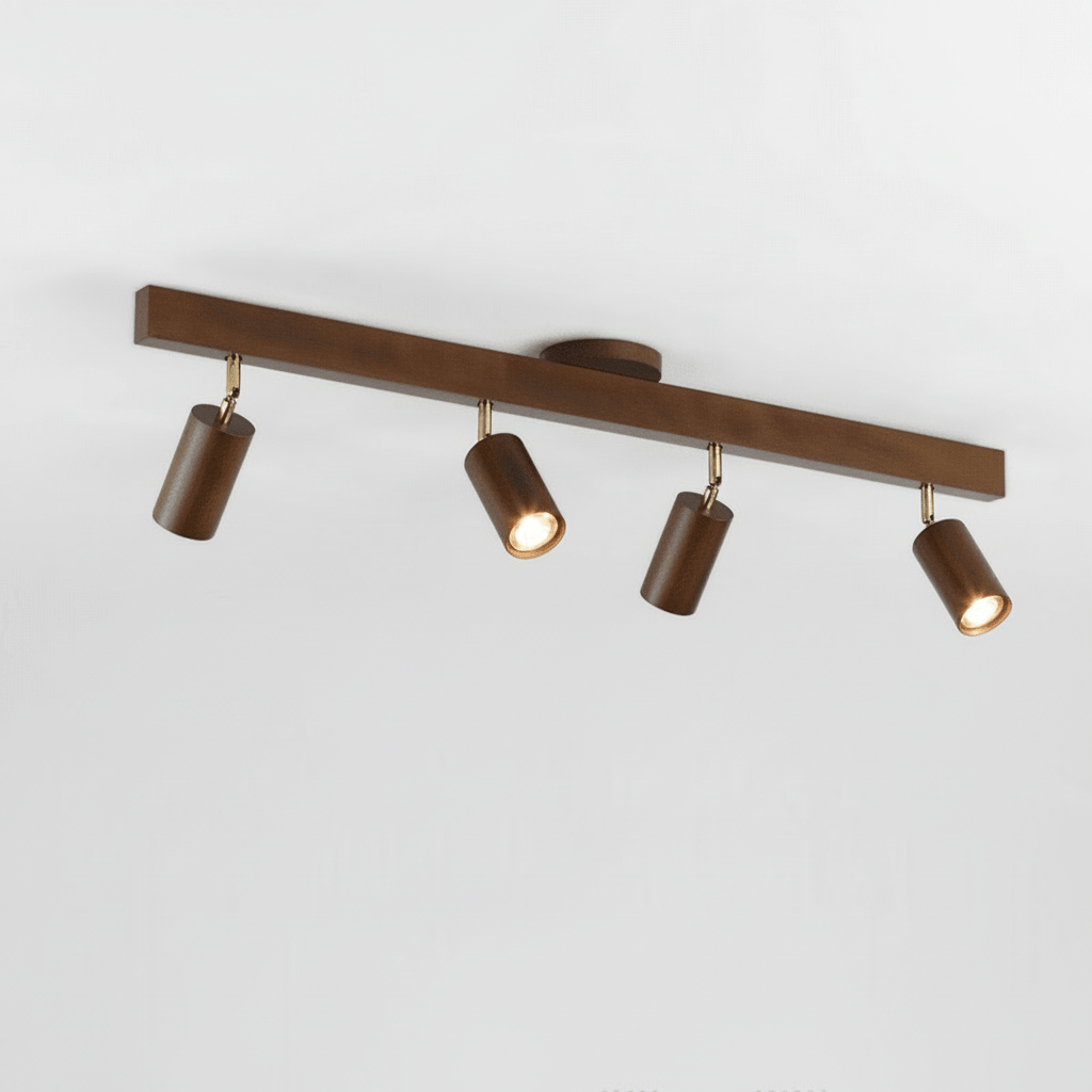 Deckenleuchte aus Massivholz mit einstellbarer LED-Lichtrichtung 21