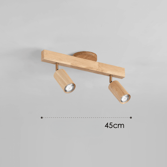Deckenleuchte aus Massivholz mit einstellbarer LED-Lichtrichtung 5