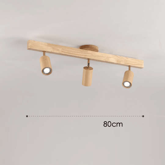 Deckenleuchte aus Massivholz mit einstellbarer LED-Lichtrichtung 6