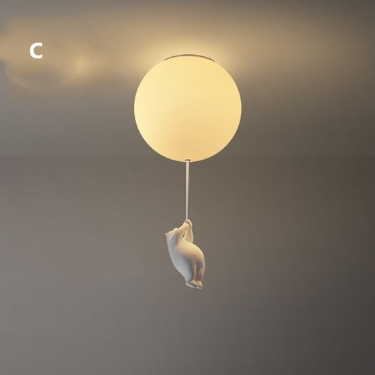 Deckenleuchte für Kinder Bärenform mit Luftballon 10