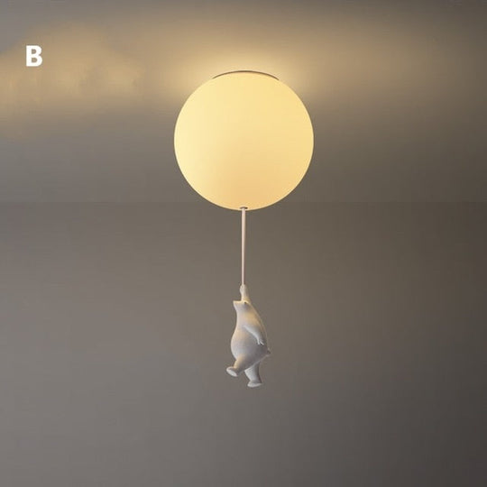 Deckenleuchte für Kinder Bärenform mit Luftballon 11