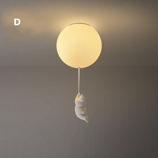Deckenleuchte für Kinder Bärenform mit Luftballon 12