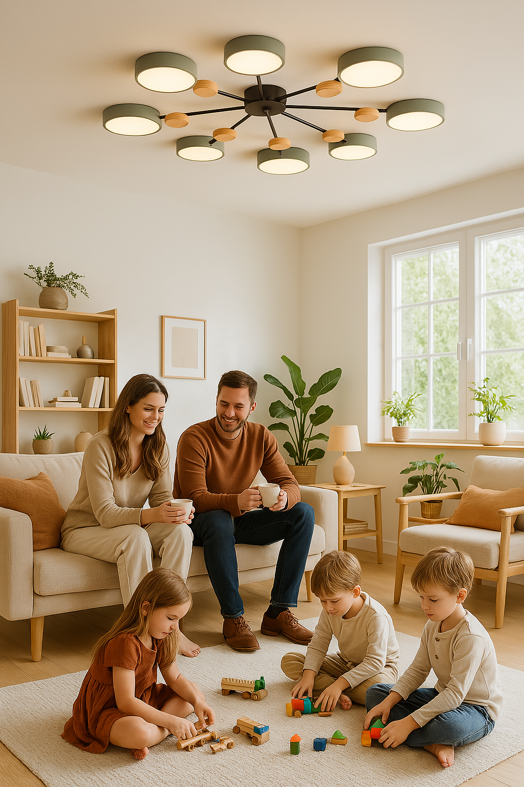 Deckenleuchte im skandinavischen Stil mit verzweigtem Design 3