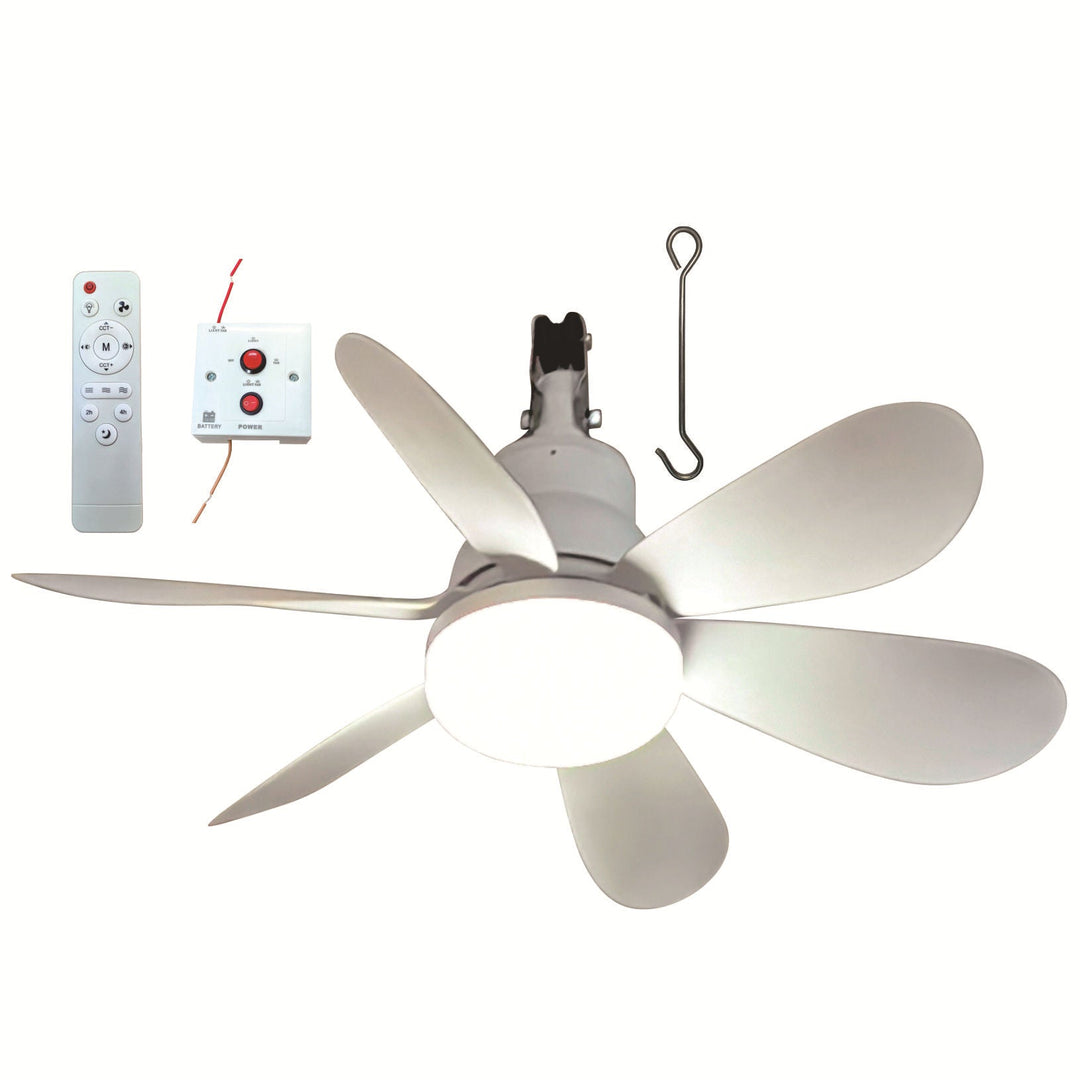 Deckenventilator mit Licht und Fernbedienung, Leise für Wohn- und Schlafzimmer 0