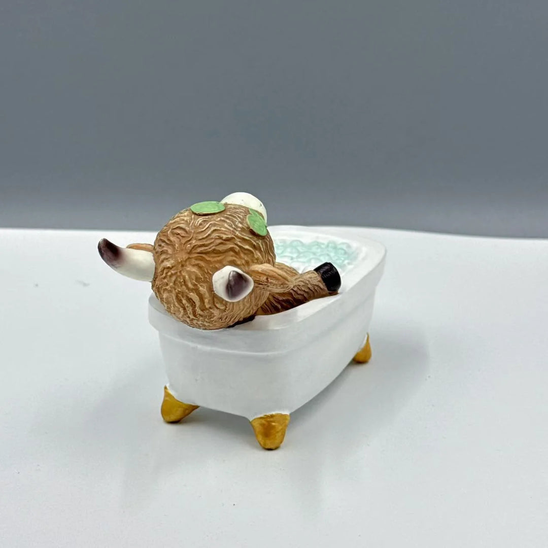 Dekofigur Ente in Badewanne Verspielt für Wohnzimmer Deko Figuren 2