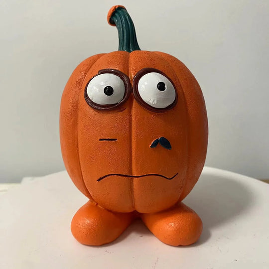 Dekofigur Kürbis Humorvoll für Herbst und Halloween 0