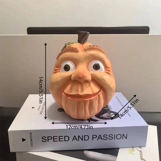 Dekofigur Kürbis Humorvoll für Herbst und Halloween 16
