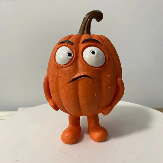 Dekofigur Kürbis Humorvoll für Herbst und Halloween 6