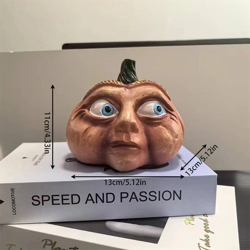 Dekofigur Kürbis Humorvoll für Herbst und Halloween 7