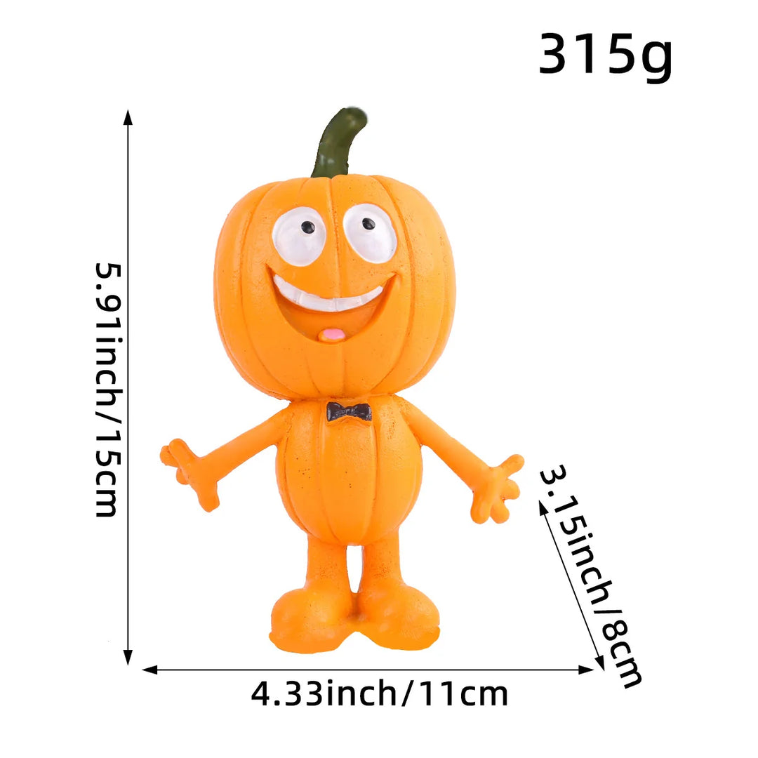 Dekofigur Kürbis Humorvoll für Herbst und Halloween 8