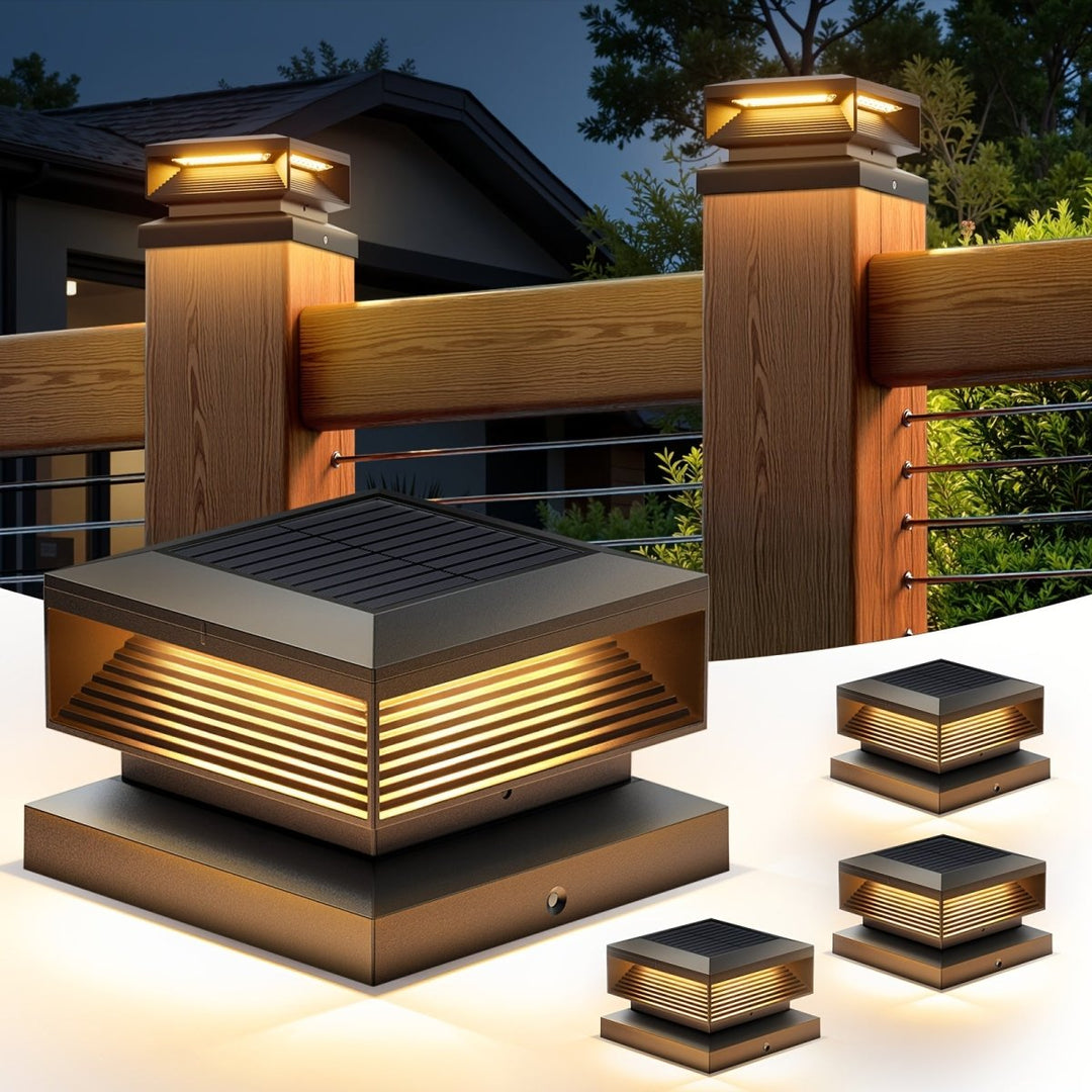 Dekorative Solar-Pfostenbeleuchtung für Terrasse und Garten 6