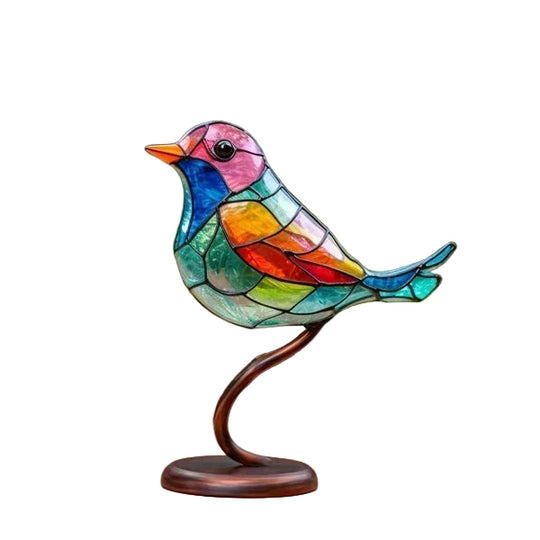 Dekorative Vogelfiguren Set für Zuhause, Kunstvolle Acrylvögel in verschiedenen Designs 0