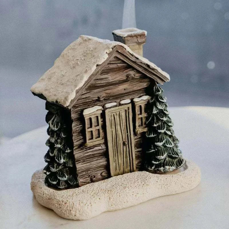 Dekoratives Winterhaus für Festliche Wohnraumgestaltung 0