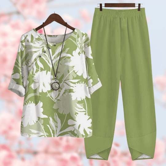 Variant image for Damen Set Elegantes Design Bequem Baumwolle Polyester-1