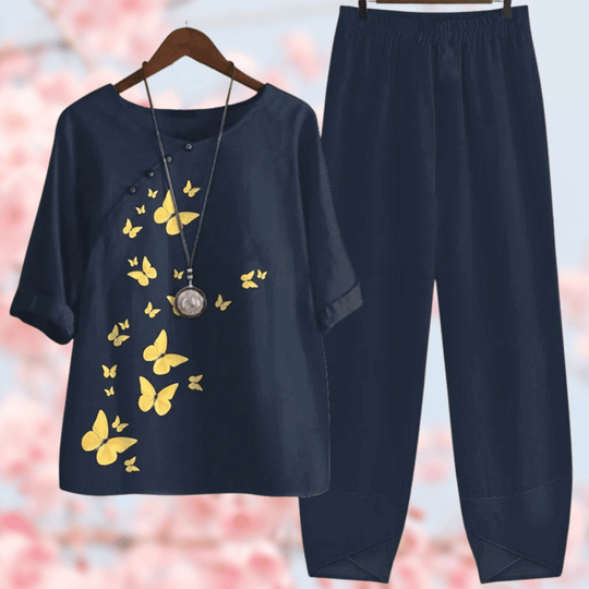 Variant image for Damen Set Elegantes Design Bequem Baumwolle Polyester-19